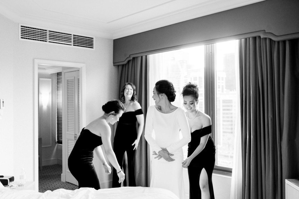 bride prep langham hotel