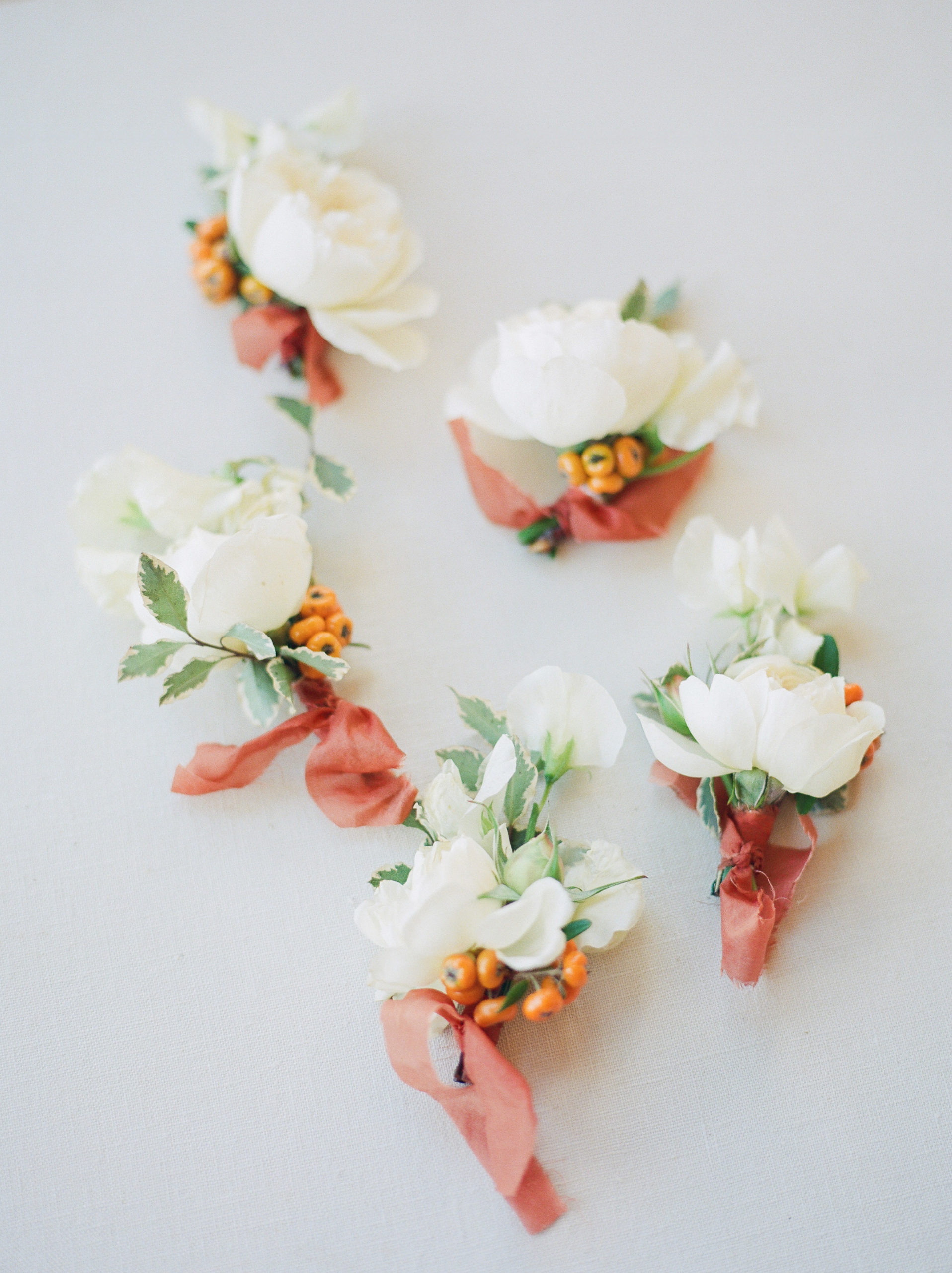 tuscan themed buttonholes