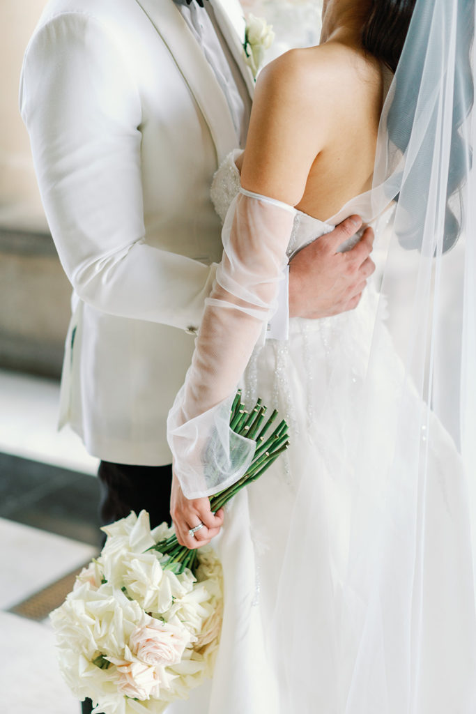 long sleeves on wedding dress