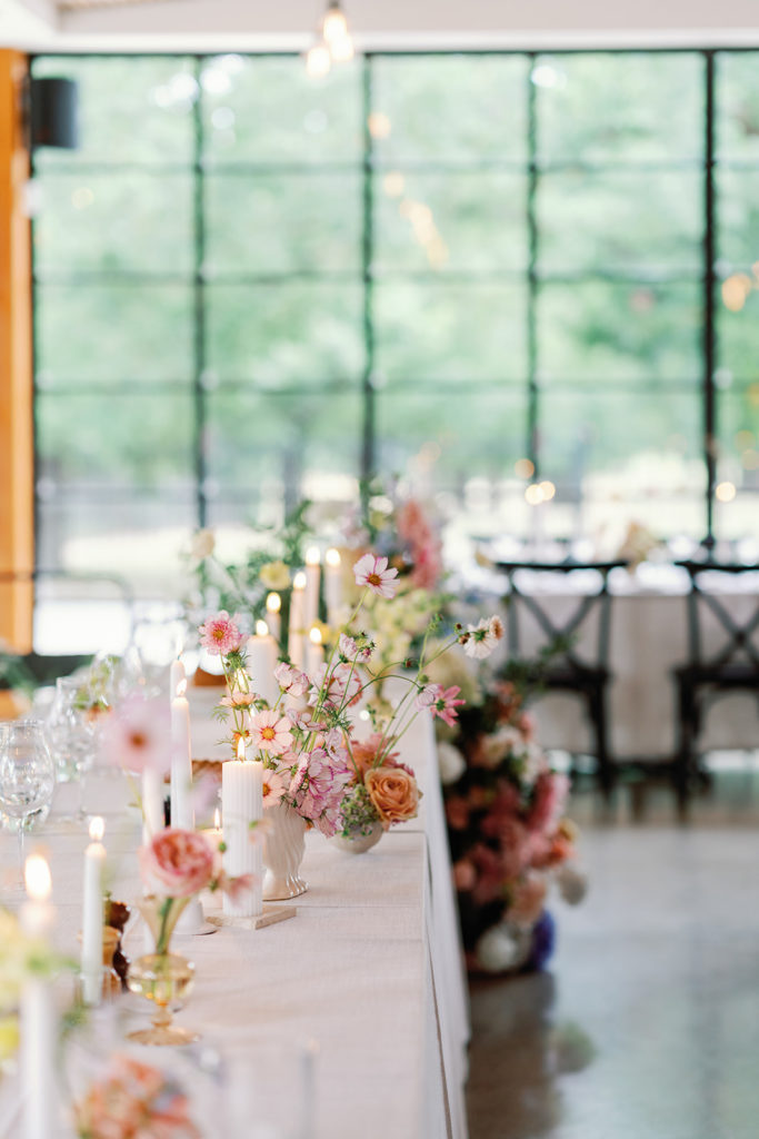 Reception styling at Coombe Yarra Valley