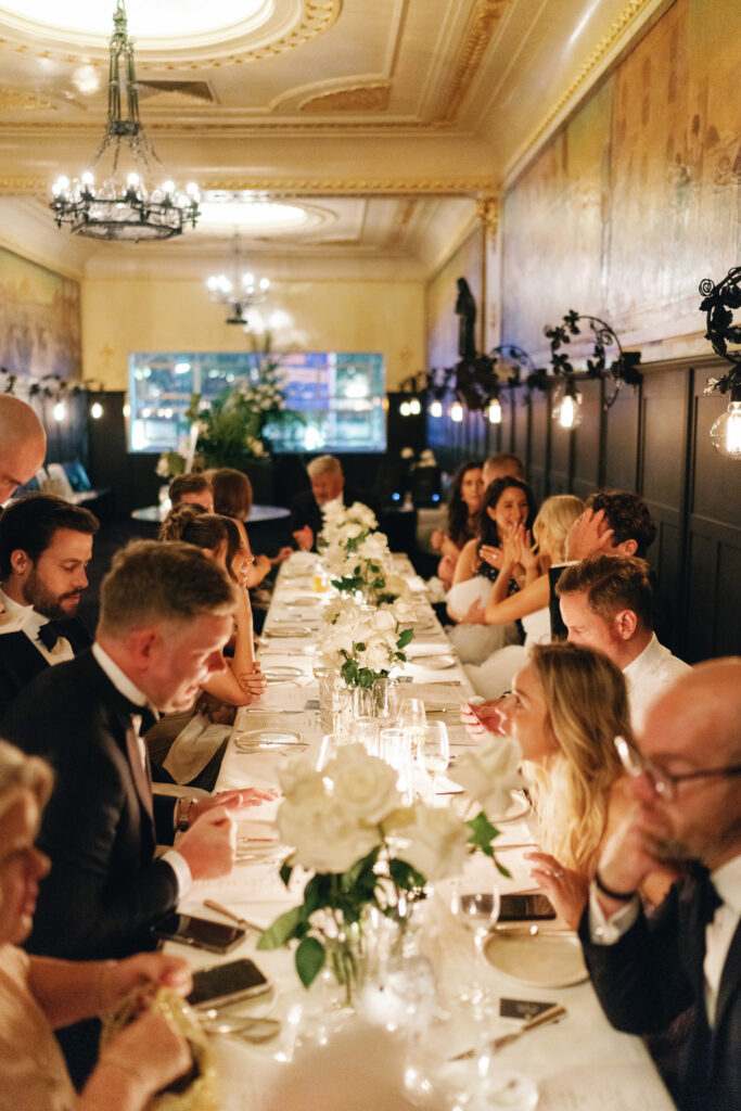 an intimate wedding celebration of 30 guests.